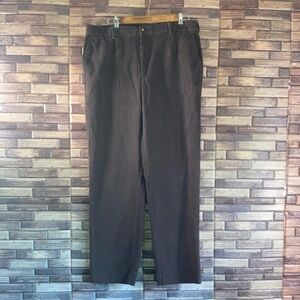 Vintage Jos A. Bank Corduroy Pants Mens Size 35x32 Brown Flat Front Tailored Fit